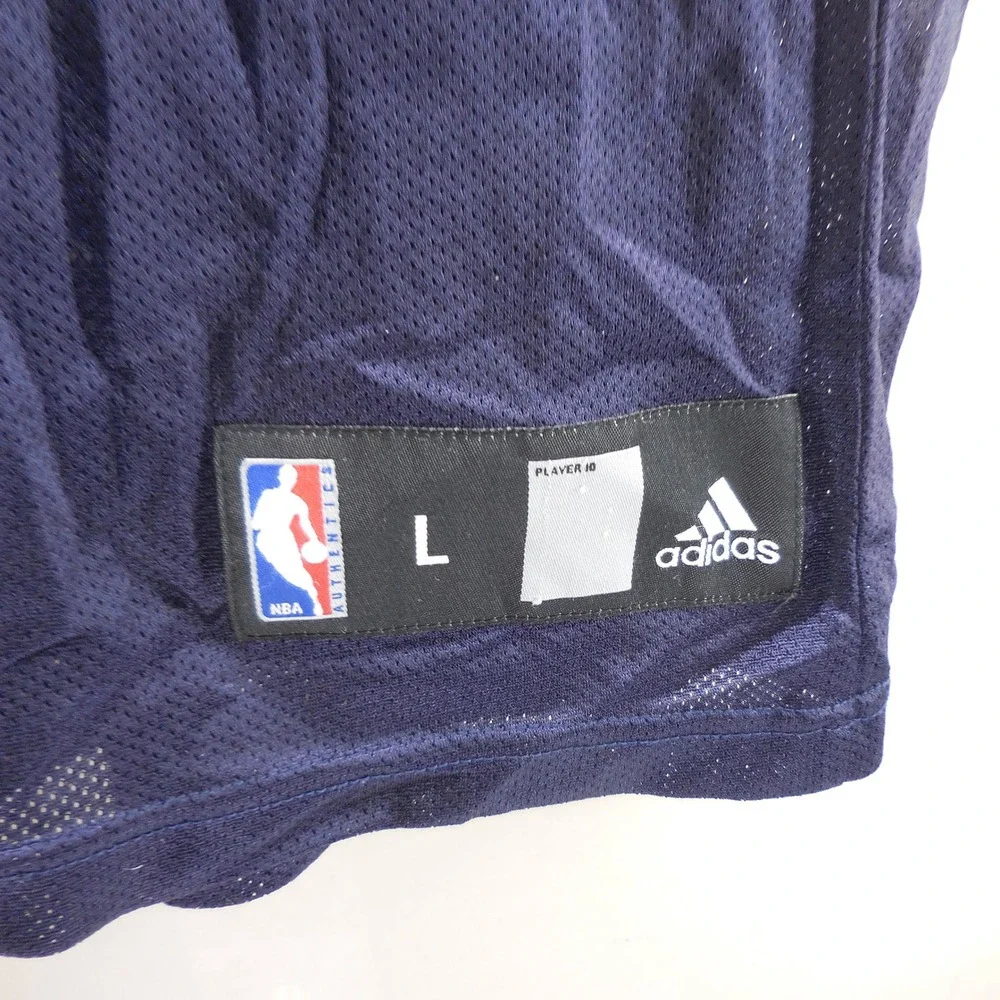 Adidas Dallas Mavericks Devin Harris 34 Jersey Mens Large Navy Blue NBA Mesh